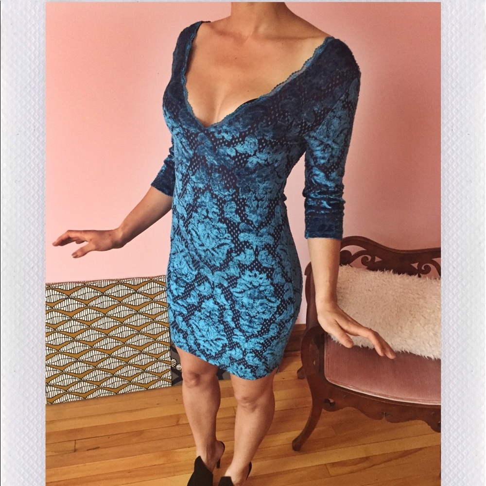 Burn out Damask slip dress